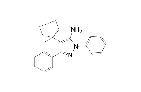 2-phenylspiro[5H-benzo[g]indazole-4,1'-cyclopentane]-3-amine 2-phenyl-3-spiro[5H-benzo[g]indazole-4,1'-cyclopentane]amine (2-phenylspiro[5H-benzo[g]indazole-4,1'-cyclopentane]-3-yl)amine