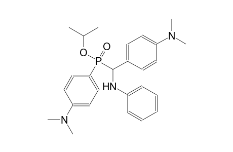 isopropyl anilino[4-(dimethylamino)phenyl]methyl[4-(dimethylamino)phenyl]phosphinate