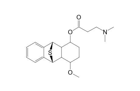 (endo)-9,10-Epithio-1.alpha.-[3'-(dimethylamino)propionyloxy]-4.alpha.-methoxy-(octahydro)anthracene