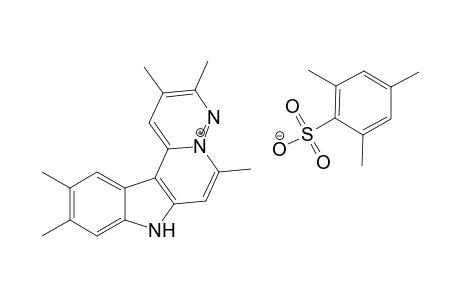 2,3,6,10,11-Pentamethyl-8H-pyridazino[1',6':1,2]pyrido[4,3-b]indol-5-nium mesitylenesulfonate