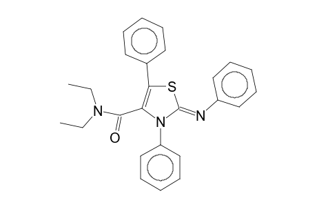 (2Z)-N,N-Diethyl-3,5-diphenyl-2-(phenylimino)-2,3-dihydro-1,3-thiazole-4-carboxamide