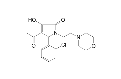 Pyrrol-2(5H)-one, 4-acetyl-5-(2-chlorophenyl)-3-hydroxy-1-[2-(4-morpholyl)ethyl]-