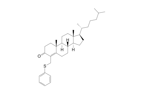 (8S,9S,10R,13R,14S,17R)-10,13-dimethyl-17-[(2R)-6-methylheptan-2-yl]-4-(phenylsulfanylmethyl)-1,2,6,7,8,9,11,12,14,15,16,17-dodecahydrocyclopenta[a]phenanthren-3-one