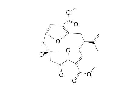 (3R,7E,10S)-3,6-dihydroxy-10-isopropenyl-5-keto-3-methyl-15-oxabicyclo[10.2.1]pentadeca-1(14),7,12-triene-7,13-dicarboxylic acid dimethyl ester