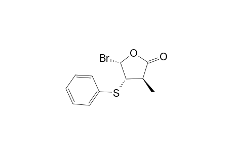 (3R,4S,5S)-5-bromanyl-3-methyl-4-phenylsulfanyl-oxolan-2-one