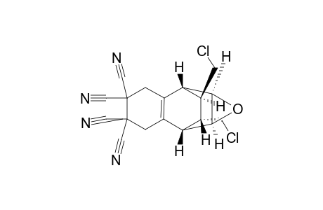 (+-)-(1a.alpha.,2.beta.,7.beta.,7a.alpha.,8R*,9R*)-1a,2,3,6,7,7a-Hexahydro-8,9-bis- (chloromethyl)-2,7-ethanonaphth[2,3-b]oxirene-4,4,5,5-tetracarbonitrile