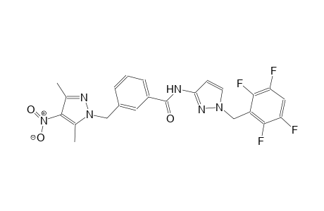 3-[(3,5-dimethyl-4-nitro-1H-pyrazol-1-yl)methyl]-N-[1-(2,3,5,6-tetrafluorobenzyl)-1H-pyrazol-3-yl]benzamide