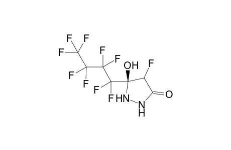 (R) 5-n-(Perfluorobutyl)-4-fluoro-5-hydroxypyrazolidin-3-one