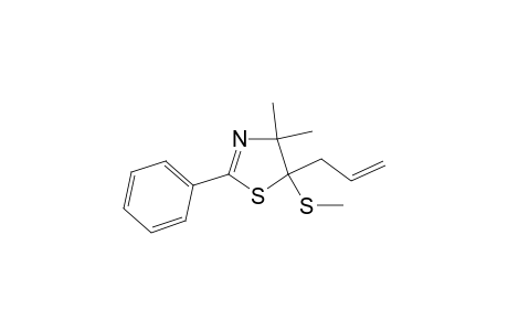 Thiazole, 4,5-dihydro-4,4-dimethyl-5-(methylthio)-2-phenyl-5-(2-propenyl)-