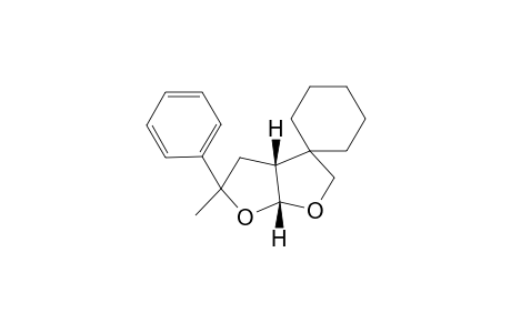 (2R*,3aR*,6aS*)-(2S*,3aR*,6aS*)-2-Phenyl-2-methylperhydrofuro[2,3-b]furan-5-spiro-1'-cyclohexane