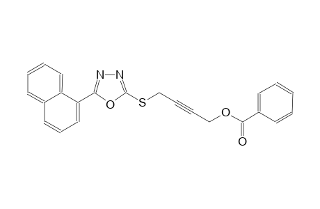 4-{[5-(1-naphthyl)-1,3,4-oxadiazol-2-yl]sulfanyl}-2-butynyl benzoate