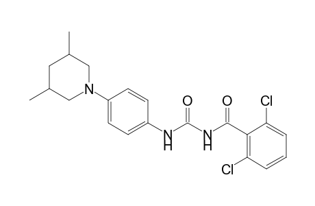 Benzamide, 2,6-dichloro-N-[[[4-(3,5-dimethyl-1-piperidinyl)-phenyl]amino]carbonyl]-