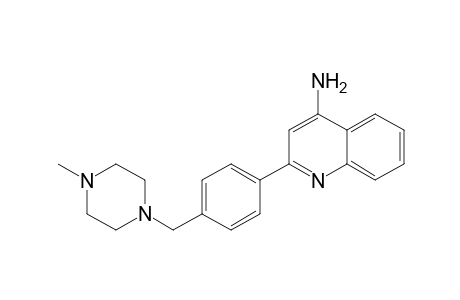 2-[4-[(4-methylpiperazin-1-yl)methyl]phenyl]quinolin-4-amine