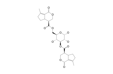 IRIDOLINAROSIDE_D;3,6-BIS-7-DEOXYIRIDOLACTONIC_ACID_ALPHA-D-GLUCOPYRANOSIDE