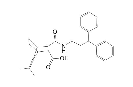 3-{[(3,3-diphenylpropyl)amino]carbonyl}-7-(1-methylethylidene)bicyclo[2.2.1]heptane-2-carboxylic acid