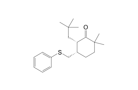 cis-6-[(2,2-Dimethylpropyl)-2,2-dimethyl-5-[(phenylthio)methyl]cyclohexanone