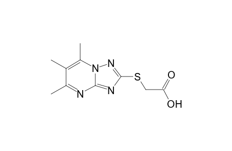 (5,6,7-Trimethyl-[1,2,4]triazolo[1,5-a]pyrimidin-2-ylsulfanyl)-acetic acid