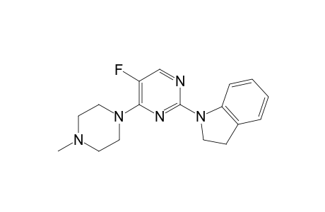 1-[5-fluoro-4-(4-methylpiperazin-1-yl)pyrimidin-2-yl]-2,3-dihydro-1H-indole