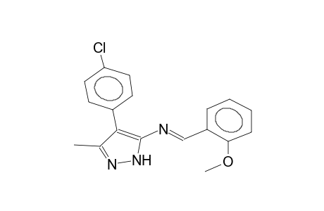 3-methyl-4-(4-chlorophenyl)-5-(2-methoxybenzylideneamino)pyrazole