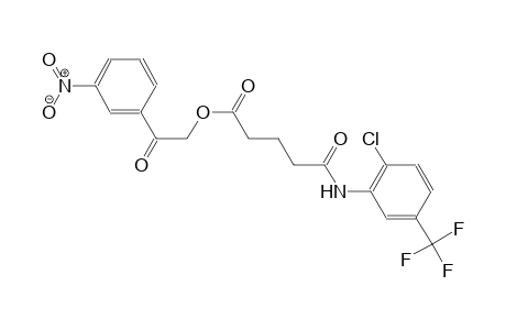 pentanoic acid, 5-[[2-chloro-5-(trifluoromethyl)phenyl]amino]-5-oxo-, 2-(3-nitrophenyl)-2-oxoethyl ester