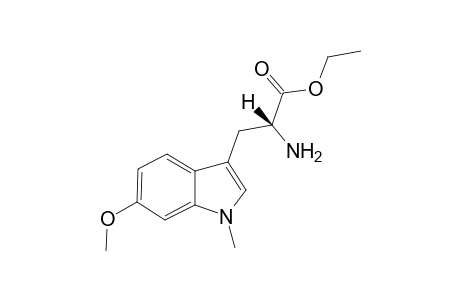 (2R)-2-amino-3-(6-methoxy-1-methyl-3-indolyl)propanoic acid ethyl ester