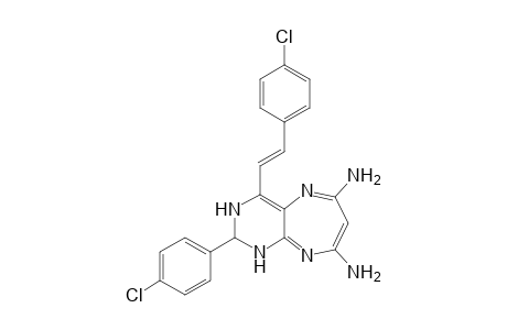 6,8-Diamino-2,3-dihydro-2-(4"-chlorophenyl)-4-(4'-chlorostyryl)-1H-pyrimido[4,5-b]-[1,4]diazepine