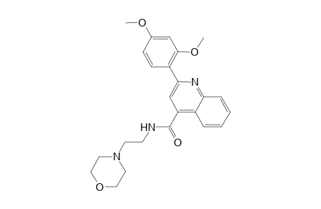 2-(2,4-dimethoxyphenyl)-N-[2-(4-morpholinyl)ethyl]-4-quinolinecarboxamide