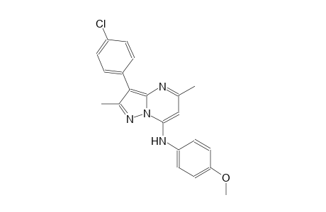 3-(4-chlorophenyl)-N-(4-methoxyphenyl)-2,5-dimethylpyrazolo[1,5-a]pyrimidin-7-amine