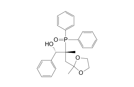 1,3-Dioxolane-2-propanol, .beta.-(diphenylphosphinyl)-.beta.,2-dimethyl-.alpha.-phenyl-, (R*,S*)-