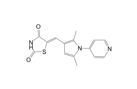 (5Z)-5-{[2,5-dimethyl-1-(4-pyridinyl)-1H-pyrrol-3-yl]methylene}-1,3-thiazolidine-2,4-dione