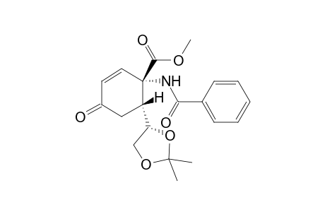 Methyl (1R,6R)-1-benzamido-6-[4(S)-(2,2-Dimethyl-1,3-dioxolo)]-4-oxo-2-cyclohexan-1-carboxylate