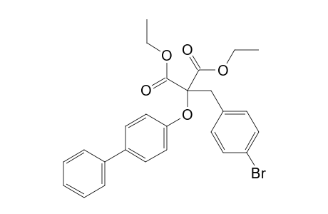 Diethyl 2-(4-Phenylphenoxy)-2-(4-bromobenzyl)malonate