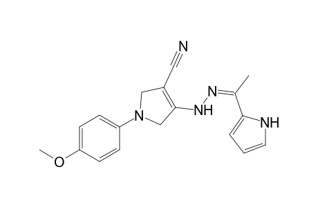 1-(p-Methoxyphenyl)-4-[2'-1"-(1H-pyrrol-2"'-yl)ethylidene)hydrazinyl]-2,5-dihydro-1H-pyrrole-3-carbonitrile