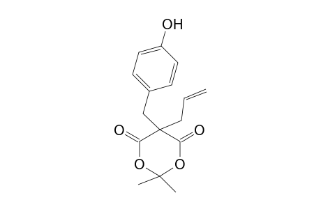1,3-Dioxane-4,6-dione, 5-allyl-5-(4-hydroxybenzyl)-2,2-dimethyl-