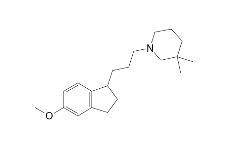 1-[3-(5-methoxy-2,3-dihydro-1H-inden-1-yl)propyl]-3,3-dimethyl-piperidine