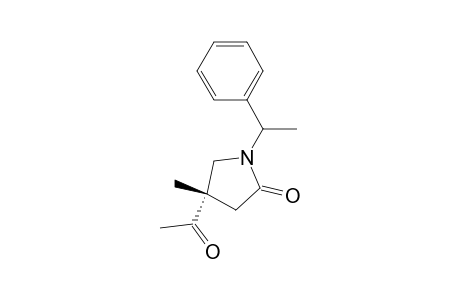 4(S)-Acetyl-4-methyl-1-(1'-phenylethyl)-2-pyrrolidinone