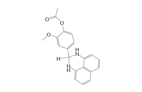 phenol, 4-(2,3-dihydro-1H-perimidin-2-yl)-2-methoxy-, acetate (ester)