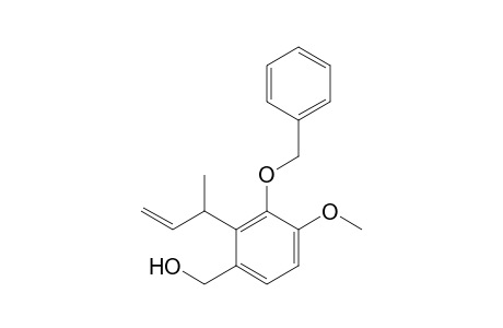 3-Benzyloxy-4-methoxy-2-(1-methylallyl)benzyl alcohol