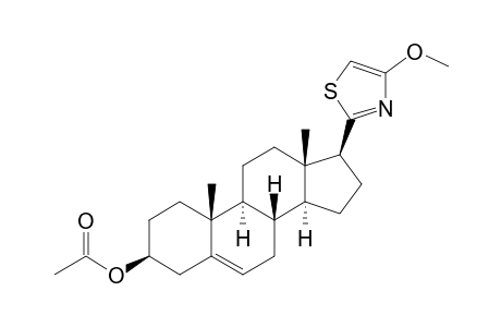 3-.beta.-(Acetoxy)-17-.beta.-(4'-methoxy-2'-thiazolyl)androst-5-ene