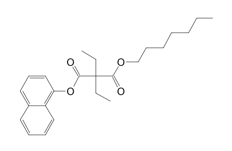 Diethylmalonic acid, heptyl 1-naphthyl ester