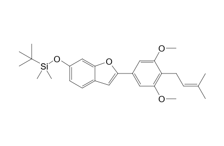tert-Butyl-[2-[3,5-dimethoxy-4-(3-methylbut-2-enyl)phenyl]benzofuran-6-yl]oxy-dimethyl-silane