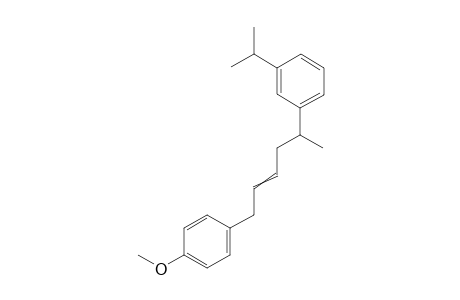 1-Isopropyl-3-(6-(4-methoxyphenyl)hex-4-en-2-yl)benzene