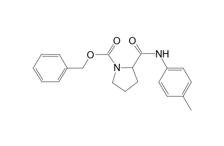 Pyrrolidine-2-carboxamide, 1-benzyloxycarbonyl-N-(4-tolyl)-