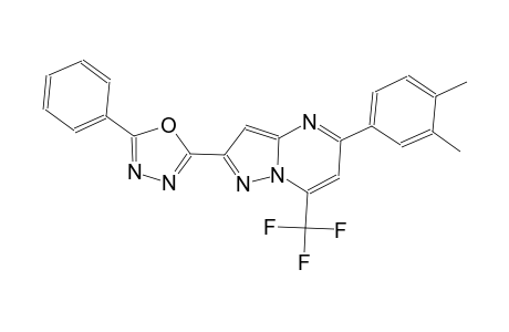 5-(3,4-dimethylphenyl)-2-(5-phenyl-1,3,4-oxadiazol-2-yl)-7-(trifluoromethyl)pyrazolo[1,5-a]pyrimidine