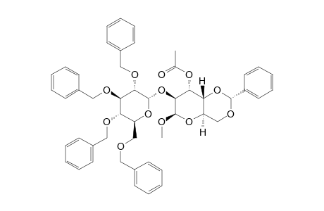 METHYL-3-O-ACETYL-4,6-O-BENZYLIDENE-2-O-(2,3,4,6-TETRA-O-BENZYL-ALPHA-D-GLUCOPYRANOSYL)-BETA-D-ALTROPYRANOSE