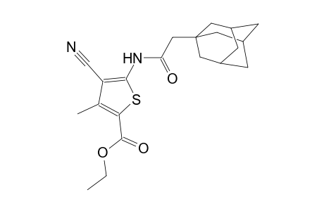 ethyl 5-[(1-adamantylacetyl)amino]-4-cyano-3-methyl-2-thiophenecarboxylate