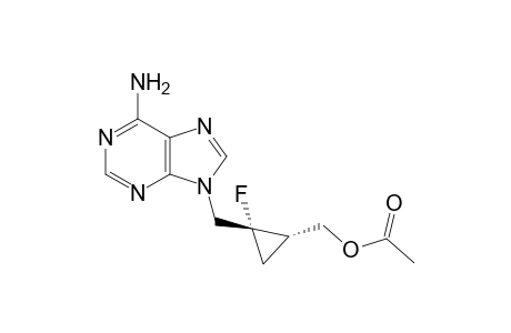 9-{(trans)-[1'-Fluoro-2'-(acetoxymethyl)cycloprop-1'-yl]methyl}-adenine