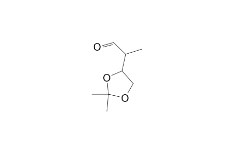 2-(2,2-dimethyl-1,3-dioxolan-4-yl)propanal