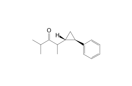 trans 2-(2-phenylcyclopropyl)-4-methyl-pentan-3-one