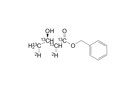 Benzyl (2S,3R)-[1,2,3,4-13C(4),2,4-(2)H2]butanoate